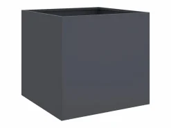 Clicnbuy Jardinera de acero laminado en frío antracita 49x47x46 cm