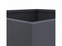 Clicnbuy Jardinera de acero laminado en frío antracita 49x47x46 cm