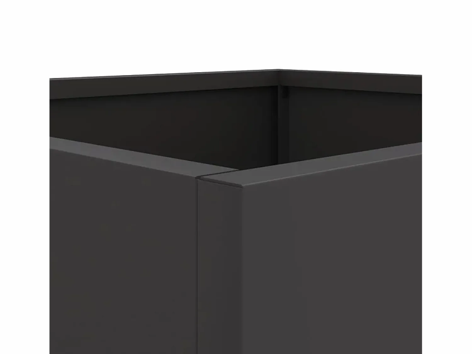 Hot Clicnbuy Jardinera de acero laminado en frío 32x27,5x75 cm Negro