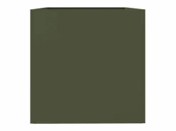 Clearance Jardinera de acero laminado en frío oliva 62x40x39 cm Jardinera