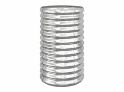 Clearance Clicnbuy Jardinera de acero recubrimiento en polvo 40x40x68 cm Plateado