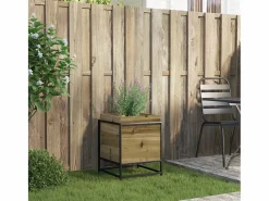 New Jardinera de madera de pino impregnada 40x40x50 cm Jardinera