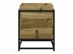 New Jardinera de madera de pino impregnada 40x40x50 cm Jardinera