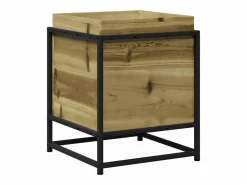 New Jardinera de madera de pino impregnada 40x40x50 cm Jardinera