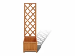 Hot Jardinera de madera enrejada, 40 x 30 x 135 cm Jardinera