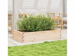 Online Jardinera de madera maciza de pino 110x60x23 cm Jardinera