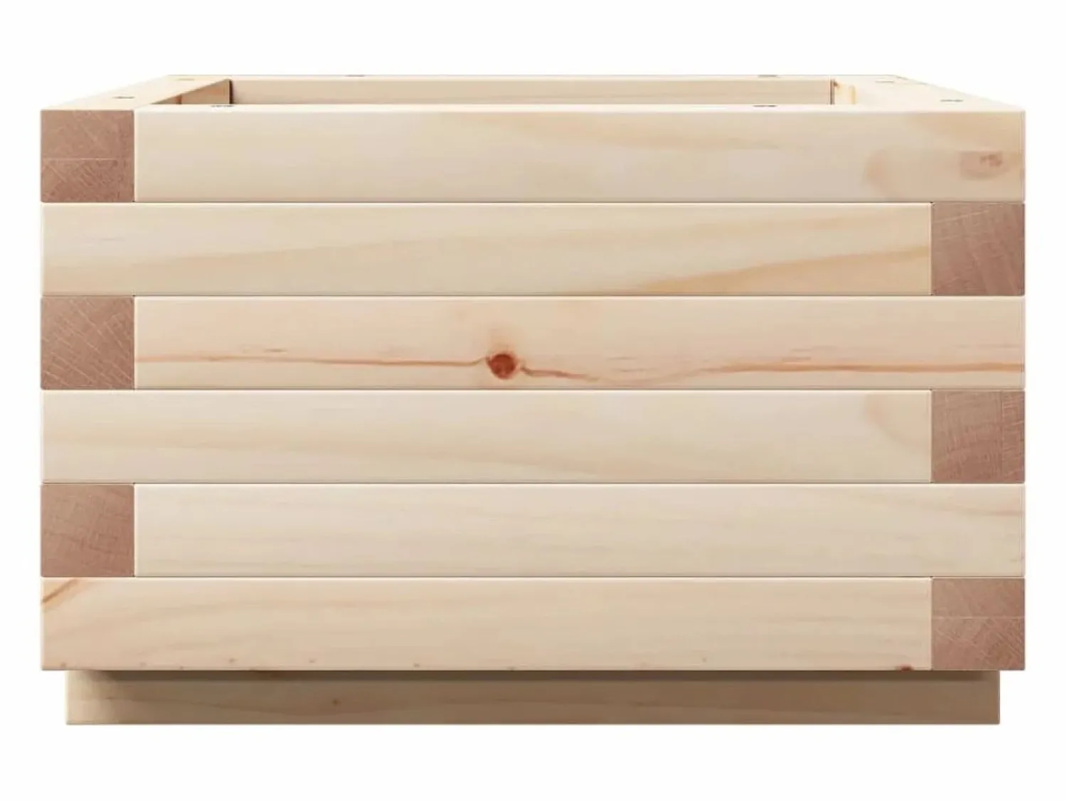 Clicnbuy Jardinera de madera maciza de pino 40x40x26,5 cm