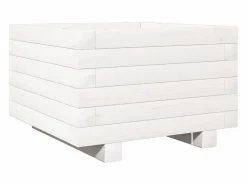 Jardinera de madera maciza de pino 40x40x26,5 cm Jardinera