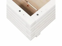 Jardinera de madera maciza de pino 40x40x26,5 cm Jardinera