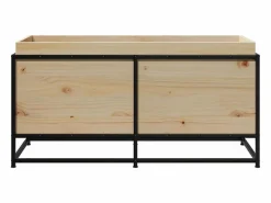 Clearance Clicnbuy Jardinera de madera maciza de pino 100x40x50 cm Marru00f3n