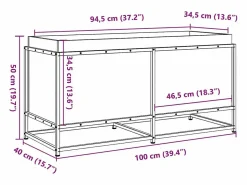 Clearance Clicnbuy Jardinera de madera maciza de pino 100x40x50 cm Marru00f3n
