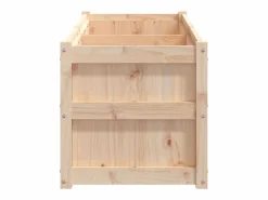 Outlet Jardinera de madera maciza de pino 150x50x50 cm Jardinera