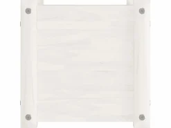 Clearance Clicnbuy Jardinera de madera maciza de pino 31x31x31 cm Blanco