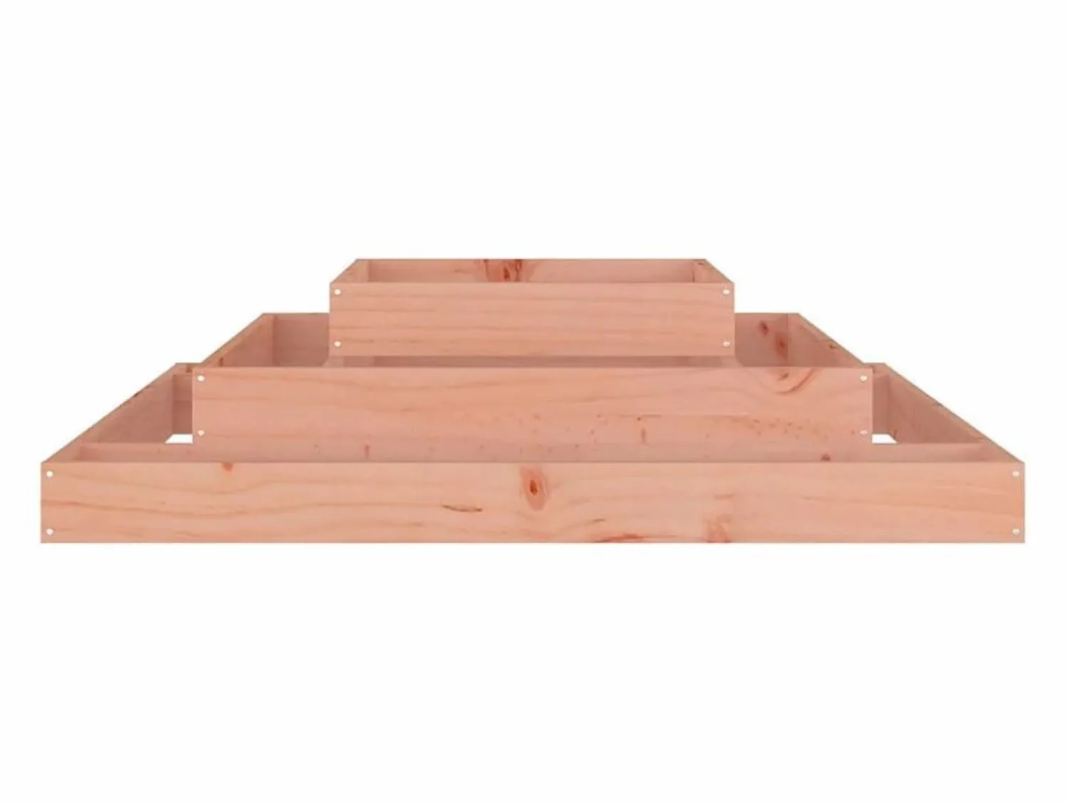 Jardinera de madera maciza de douglas 110x110x27 cm Jardinera