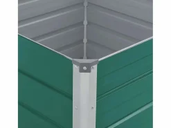 Hot Jardinera elevada de acero galvanizado 100x100x45 cm Jardinera