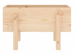 Sale Jardinera madera maciza de pino 62x30x38 cm Jardinera