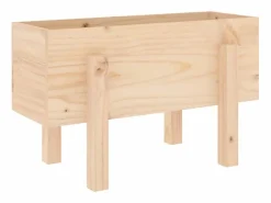Sale Jardinera madera maciza de pino 62x30x38 cm Jardinera