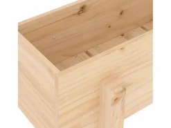 Sale Jardinera madera maciza de pino 62x30x38 cm Jardinera