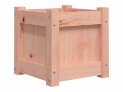 Discount Jardinera madera maciza de abeto Douglas 31x31x31 cm Jardinera