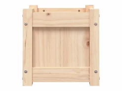 Discount Clicnbuy Jardinera madera maciza de pino 31x31x31 cm Marru00f3n