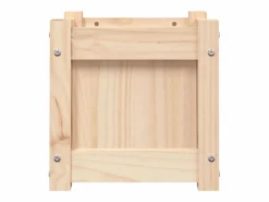 Discount Clicnbuy Jardinera madera maciza de pino 31x31x31 cm Marru00f3n