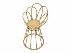 Hot Jardinera portamacetas de mimbre y metal Panama Tower Beige