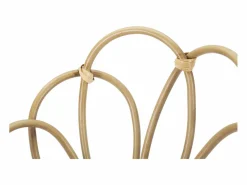 Hot Jardinera portamacetas de mimbre y metal Panama Tower Beige