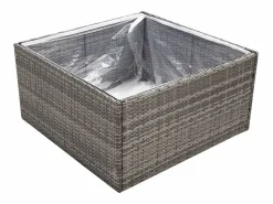 Clicnbuy Jardinera ratán sintético 80x80x40 cm