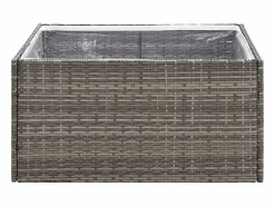 Clicnbuy Jardinera ratán sintético 80x80x40 cm