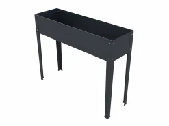 Vente-unique Jardinera sobre base en acero antracita - An100 x P30 x Al80cm - YGOS