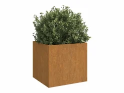 Clicnbuy Jardineras 2 unidades acero corten 42x40x39 cm
