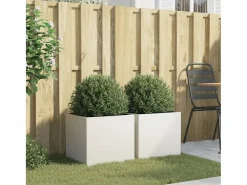 Best Jardineras 2 unidades acero laminado en frío 42x40x39 cm Jardinera