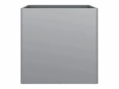 Best Clicnbuy Jardineras 2 unidades acero galvanizado 49x47x46 cm Plateado