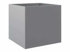 Best Clicnbuy Jardineras 2 unidades acero galvanizado 49x47x46 cm Plateado