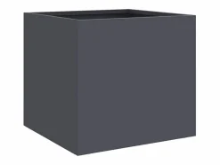 Clicnbuy Jardineras 2 unidades acero laminado en frío antracita 32x30x29 cm