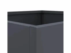 Clicnbuy Jardineras 2 unidades acero laminado en frío antracita 32x30x29 cm