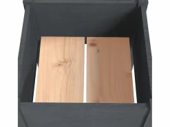 Clicnbuy Jardineras 2 unidades madera maciza de pino 40x40x70 cm