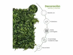 Outlet NORTENE Jardín vertical tropic wild 100 x 100 cm 1X1 M Verde