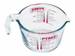 Pyrex Jarra medidora Classic con tapa 1L vidrio Rojo