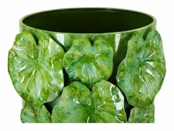 Clearance Jarrón de concha de metal 18x17,5x46 Jarrón