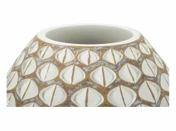 New Jarrón de resina 27x27 cm Blanco