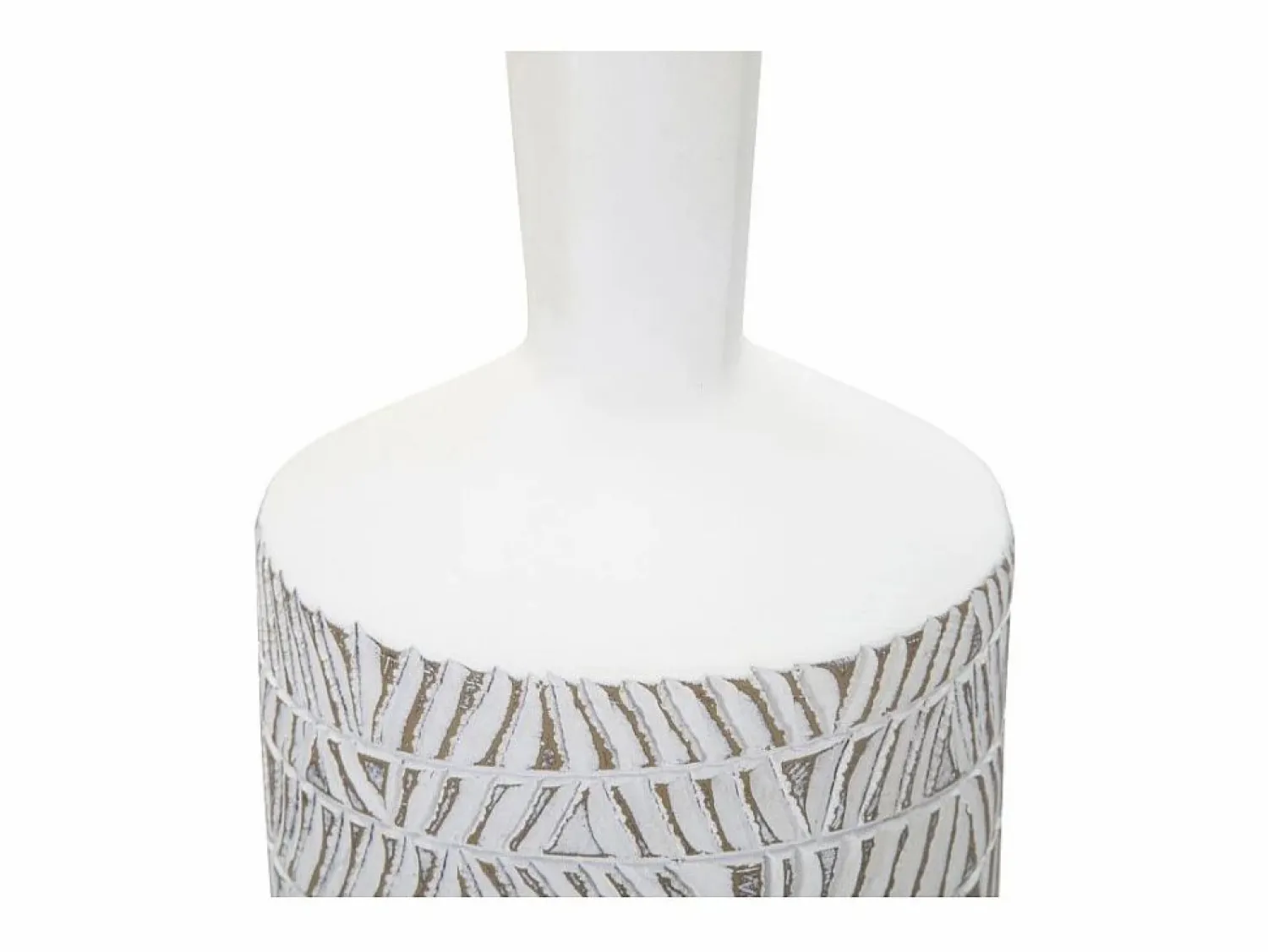 Online Jarrón de resina 15x49,5 cm Blanco
