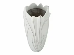 Discount Jarrón de resina 30,5x69 cm Blanco