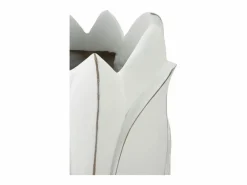 Discount Jarrón de resina 30,5x69 cm Blanco
