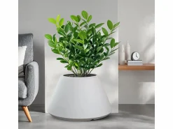 Hot Jarrón de resina para plantas interior/exterior diseño redondo cónico d.60x35h Stromboli Jarrón