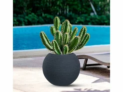 Clearance Jarrón de resina para plantas de interior y exterior, diseño esfera redonda d.40x33h Botticelli Jarrón