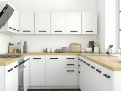 Hot JASPE | Cocina modular + lineal completa L 200 cm 6 piezas | Encimera INCLUIDO | muebles de gabinete de cocina Cocina Completa