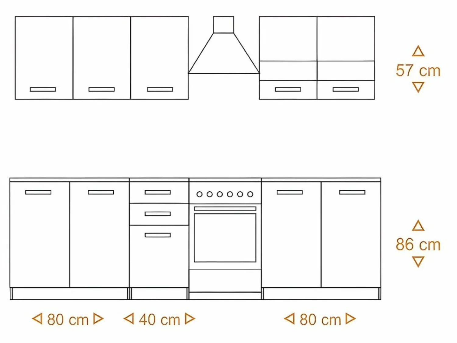Hot JASPE | Cocina modular + lineal completa L 200 cm 6 piezas | Encimera INCLUIDO | muebles de gabinete de cocina Cocina Completa