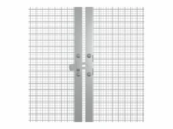 Clearance Jaula de gallinas acero galvanizado 200x91x100 cm ES946187 Transportín De Paseo Para Animales