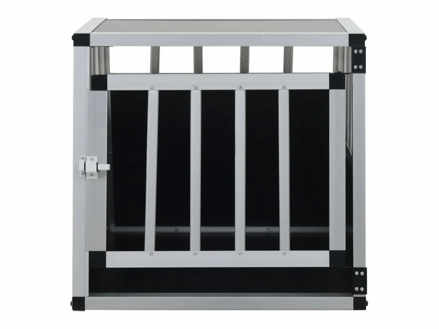 Clearance Jaula de perro con puerta única 54x69x50 cm ES758734 Transportín De Paseo Para Animales
